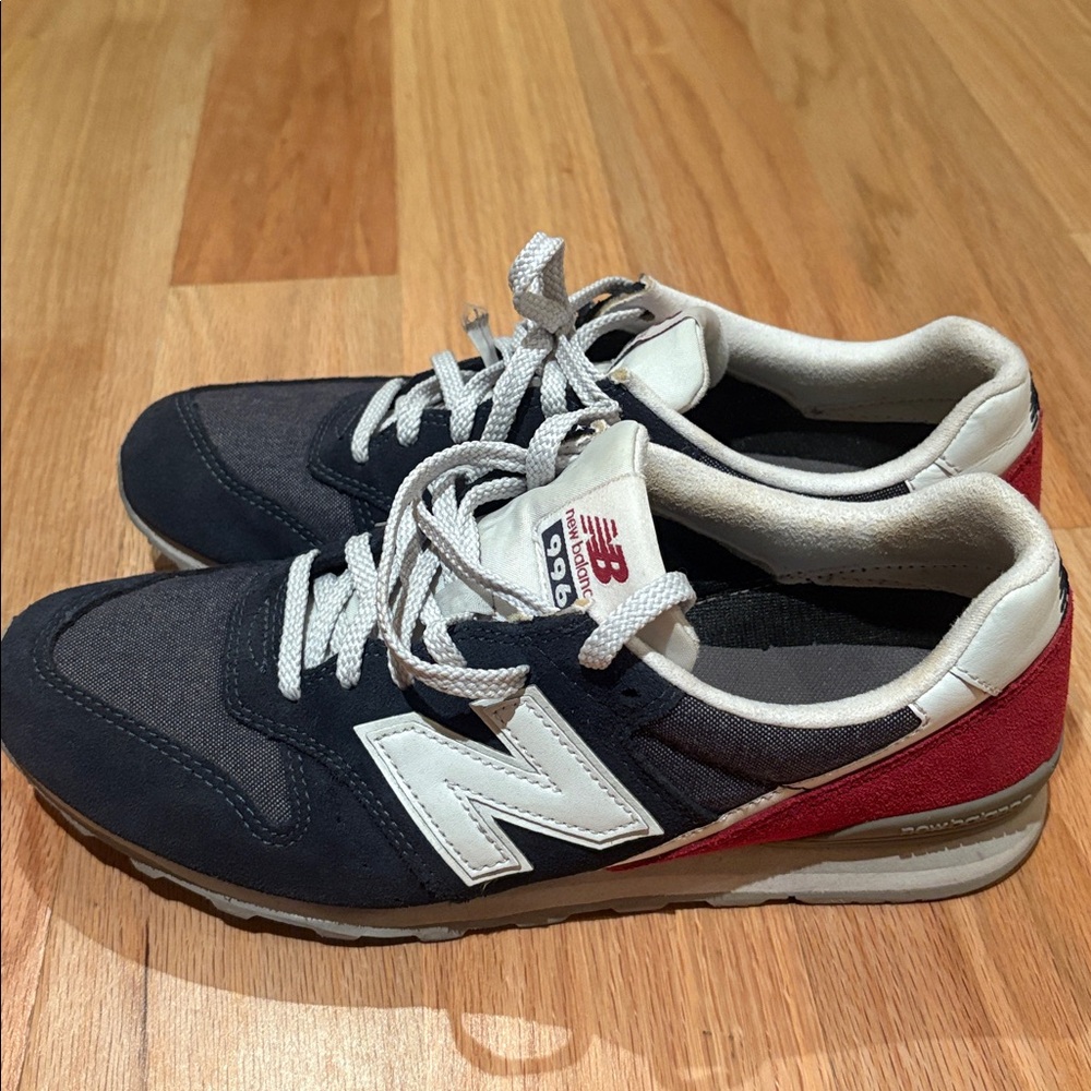 New Balance Navy and Red Athletic Shoes